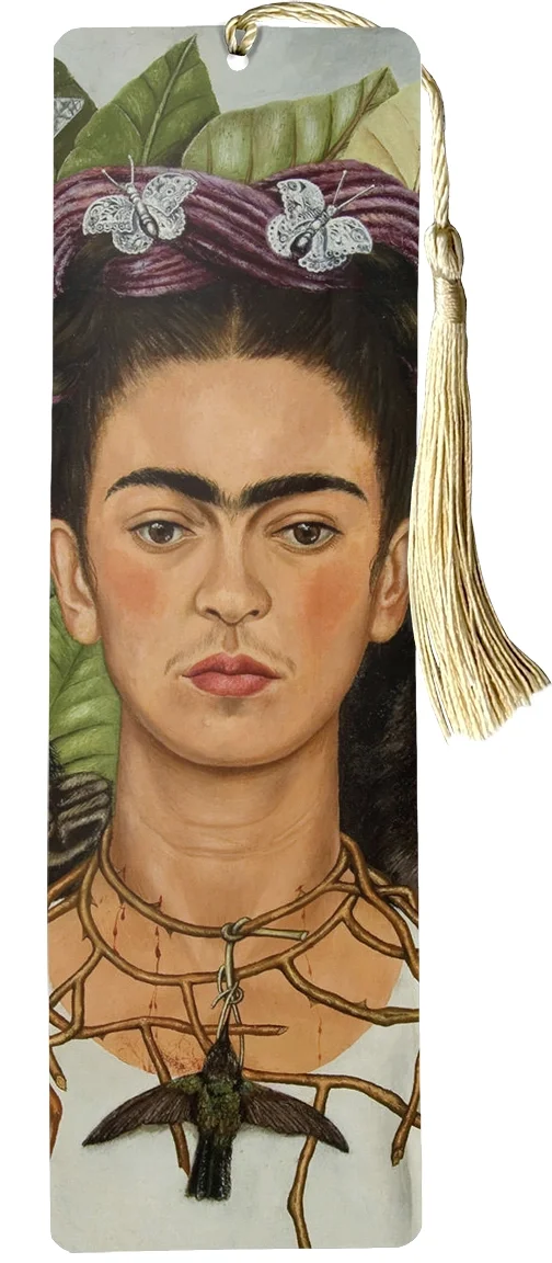 Zakładka do książki Autoportret z cierniowym naszyjnikiem i kolibrem Frida Kahlo