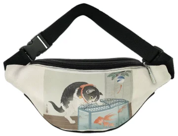 Nerka Kot i złota rybka Ohara Koson