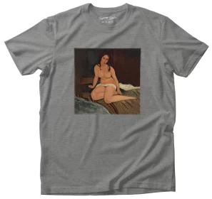 Koszulka z naszywką Siedzący akt Amedeo Modigliani