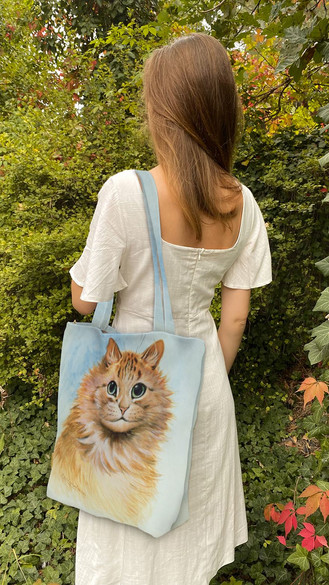 Torba na ramię shopper Imbirowy Tom Louis Wain