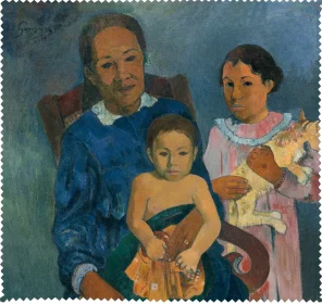 Ściereczka do okularów Polinezyjska kobieta z dziećmi Paul Gauguin