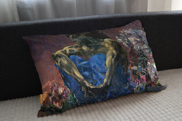 Poduszka Demon (siedzi) Mikhail Aleksandrovich Vrubel