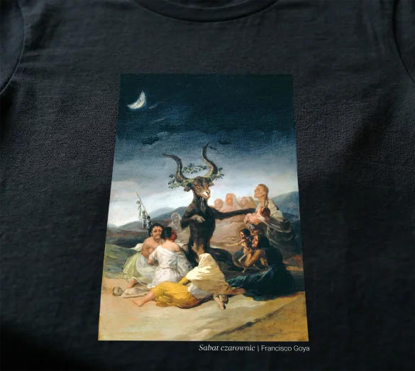 Koszulka z nadrukiem Sabat czarownic Francisco Goya