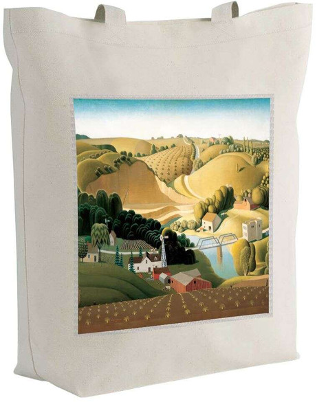 Torba z naszywką Stone City Grant Wood