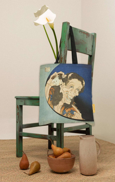 Torba na ramię Śmiejący się Demon Katsushika Hokusai