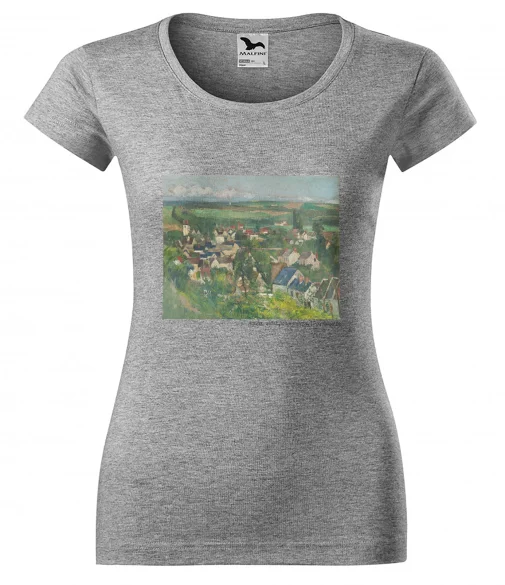 Bluzka damska Auvers, widok panoramiczny Paul Cezanne