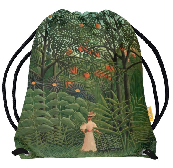 Worek Woman Walking in an Exotic Forest Henri Rousseau