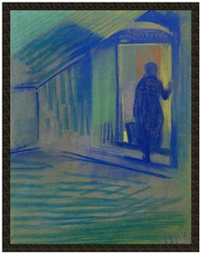 Naszywka Alte Frau beim Betreten von Schloss Pretzfeld (Stara kobieta wchodząca do zamku Pretzfeld) Curt Herrmann