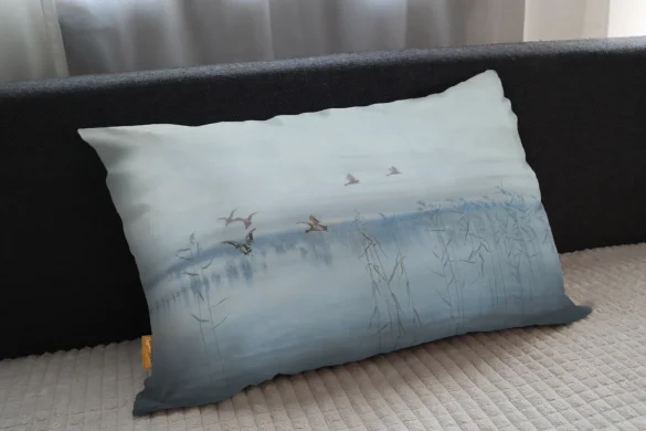 Poduszka Kaczki nad moczarami Stanisław Masłowski