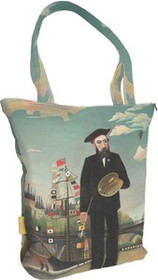 Torba na ramię shopper Ja sam, portret-pejzaż Henri Rousseau