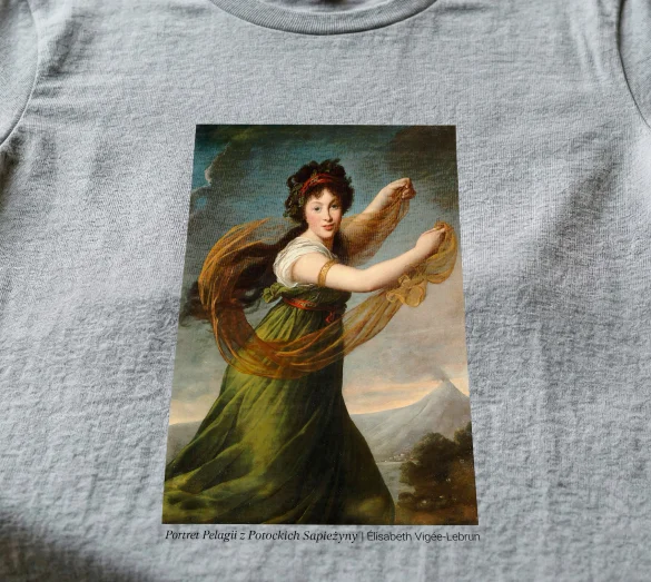 Koszulka z nadrukiem Portret Pelagii z Potockich Sapieżyny Élisabeth Vigée-Lebrun