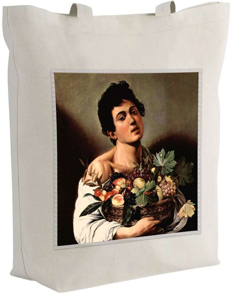 Torba z naszywką Chłopiec z koszem owoców Caravaggio