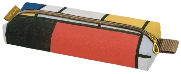 Piórnik szkolny prostokątny Kompozycja w czerwieni, żółci, błękicie i czerni Piet Mondrian