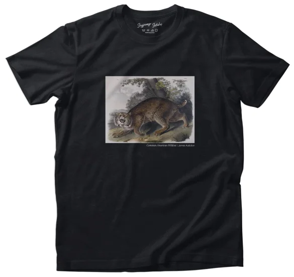 Koszulka z nadrukiem Common American Wildcat James Audubon