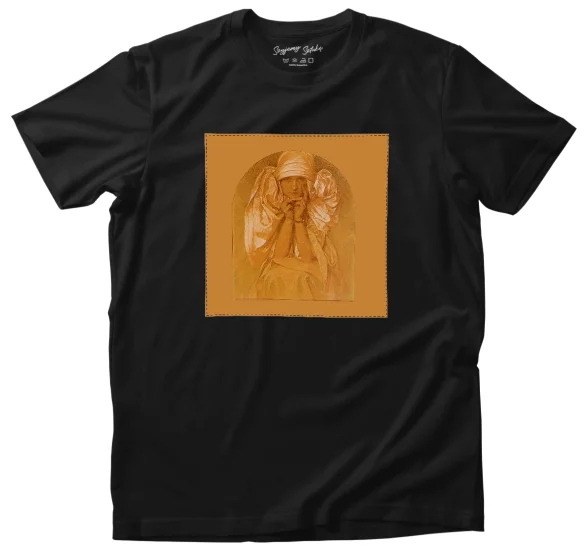 Koszulka z naszywką Portret córki Artysty – Jarosławy Alfons Mucha