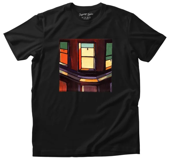 Koszulka z naszywką Okna nocne Edward Hopper