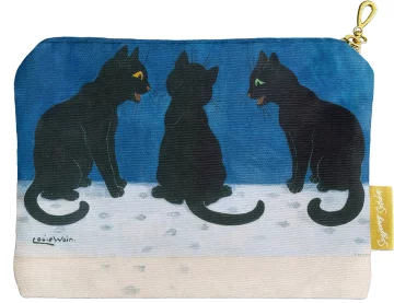 Kosmetyczka mini Czarne koty na śniegu Louis Wain