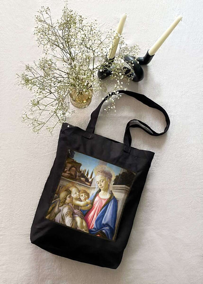 Torba z naszywką Madonna, dziecko i 2 anioły Sandro Botticelli