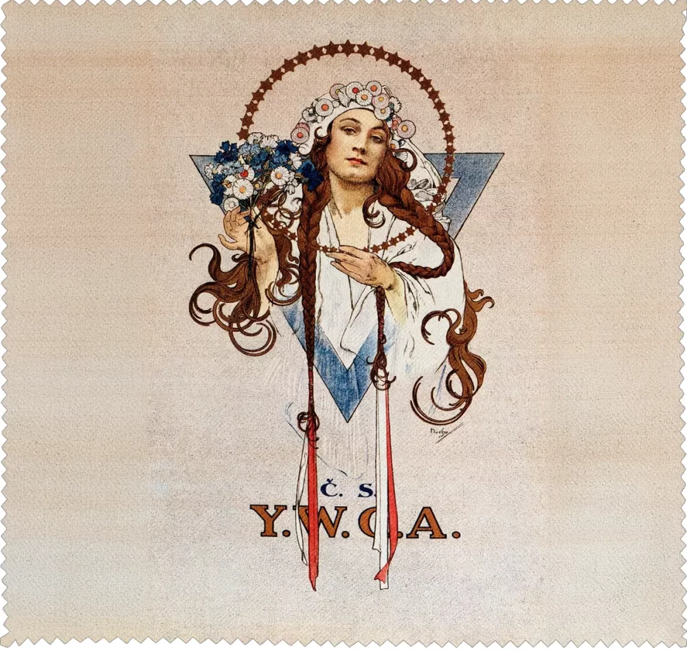 Ściereczka do okularów Plakat C.S./ Y.W.C.A Alfons Mucha