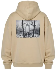Bluza oversize Cmentarz w śniegu Caspar David Friedrich