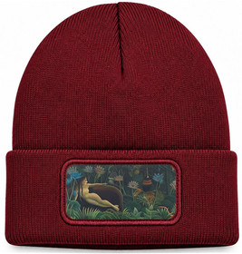 Czapka zimowa The Dream Henri Rousseau – bordowa