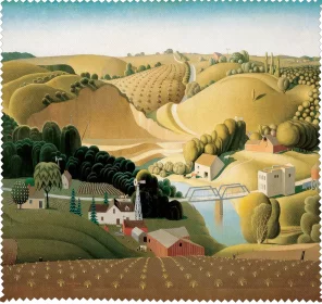 Ściereczka do okularów Stone City Grant Wood