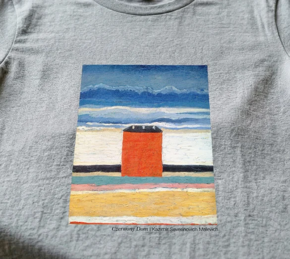 Koszulka z nadrukiem Czerwony Dom Kazimir Severinovich Malevich