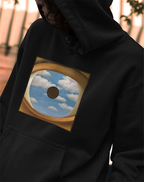 Bluza z naszywką Fałszywe lustro René Magritte