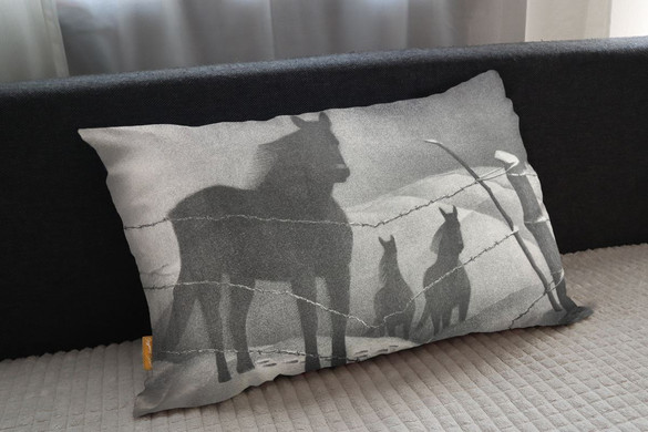 Poduszka February Grant Wood