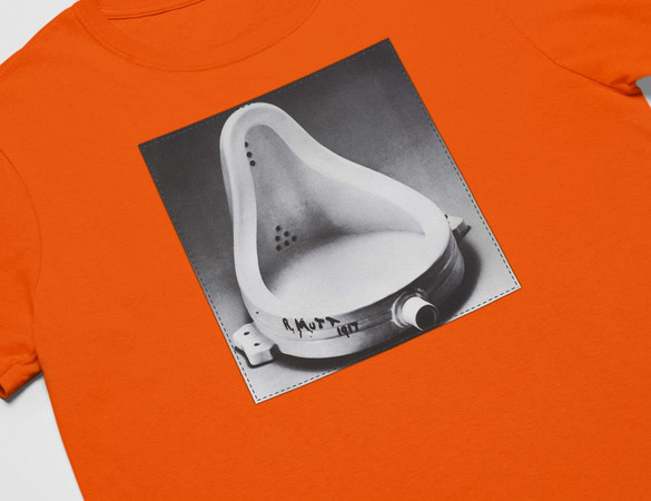 Koszulka z naszywką Fontanna Marcel Duchamp