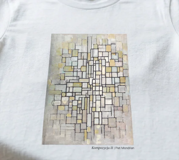 Koszulka z nadrukiem Kompozycja II Piet Mondrian
