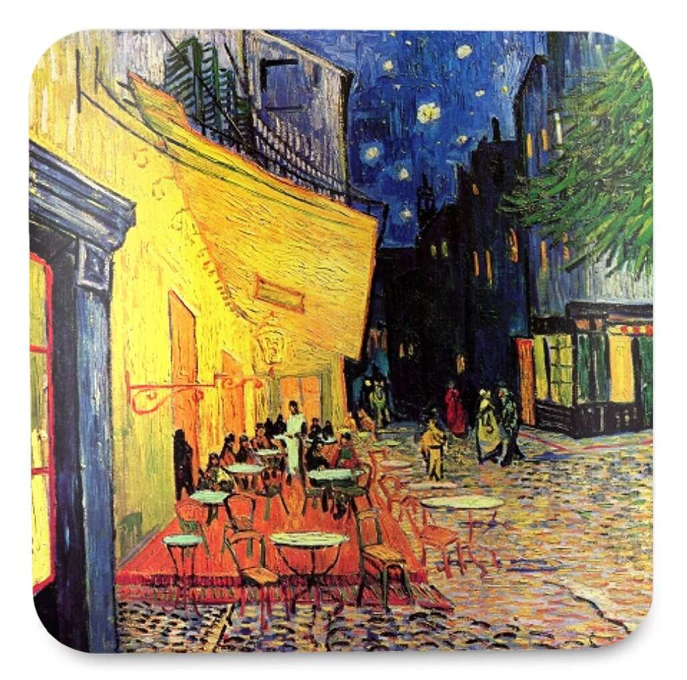 Podkładka pod kubek Taras kawiarni w nocy Vincent Van Gogh