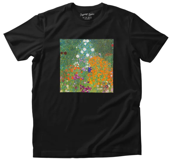 Koszulka z naszywką Flower garden Gustav Klimt