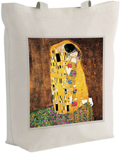 Torba z naszywką Pocałunek Gustav Klimt