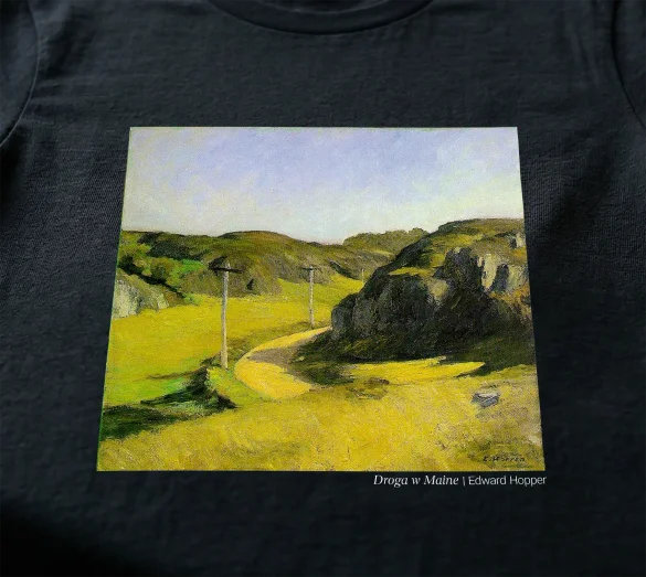 Koszulka z nadrukiem Droga w Maine Edward Hopper