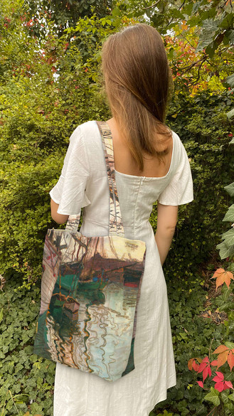 Torba na ramię shopper Port w Trieście Egon Schiele