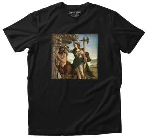 Koszulka z naszywką Pallas Atena i centaur Sandro Botticelli