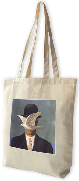 Torba z naszywką Mężczyzna w meloniku René Magritte