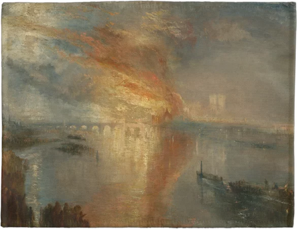 Podkładka na stół Spalenie Parlamentu William Turner