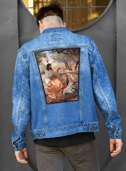 Ekran Chrystus w domu Marii i Marty Henryk Siemiradzki