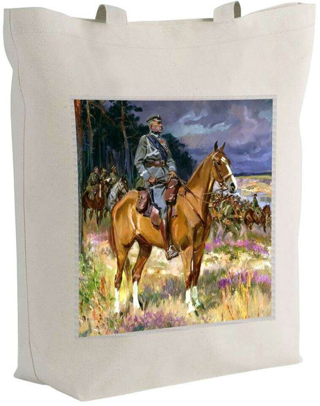 Torba z naszywką Józef Piłsudski na Kasztance Wojciech Kossak