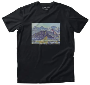 Koszulka z nadrukiem Eiger, Mönch und Jungfrau in der Morgensonne Ferdinand Hodler