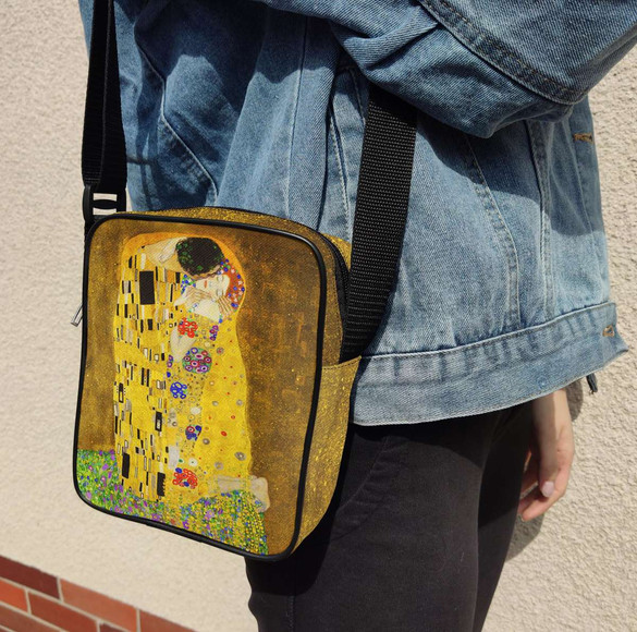 Torba Listonoszka Pocałunek Gustav Klimt 