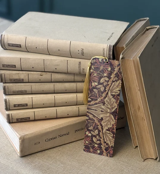 Zakładka do książki Tkanina z wiciokrzewem William Morris