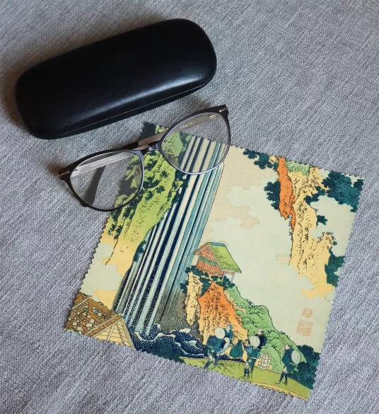 Ściereczka do okularów Wodospad Ono na drodze Kisokaidō Katsushika Hokusai