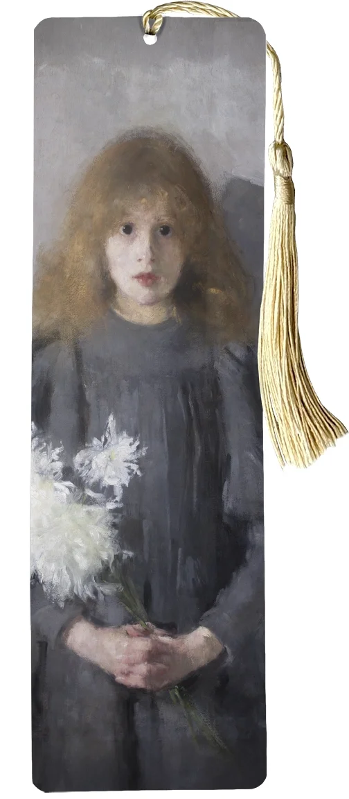Zakładka do książki Dziewczyna z chryzantemami Olga Boznańska