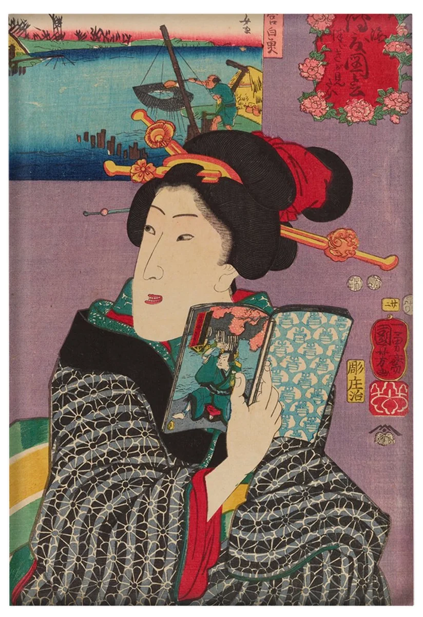 Magnes Krajobrazy i piękności Utagawa Kuniyoshi