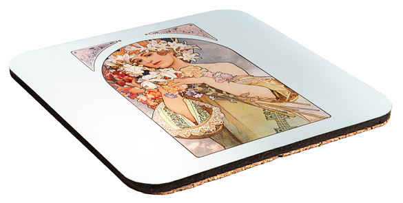 Podkładka pod kubek Kwiat Alfons Mucha