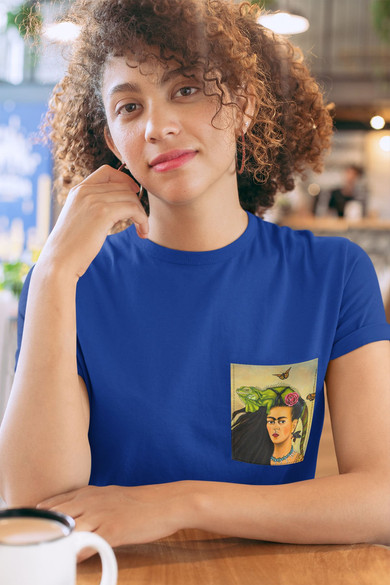 Koszulka z kieszonką FRIDA KAHLO