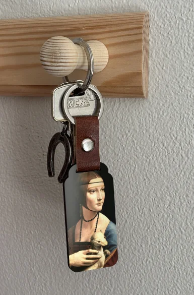 Brelok Dama z gronostajem Leonardo da Vinci